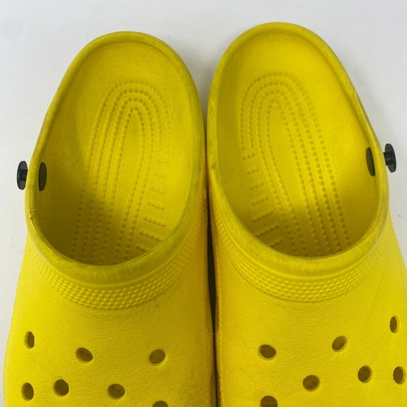 Crocs Classic Clogs Shoes Yellow Men's Size 7 Women's Size 9 - Picture 7 of 10